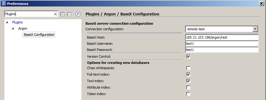 Configure connection